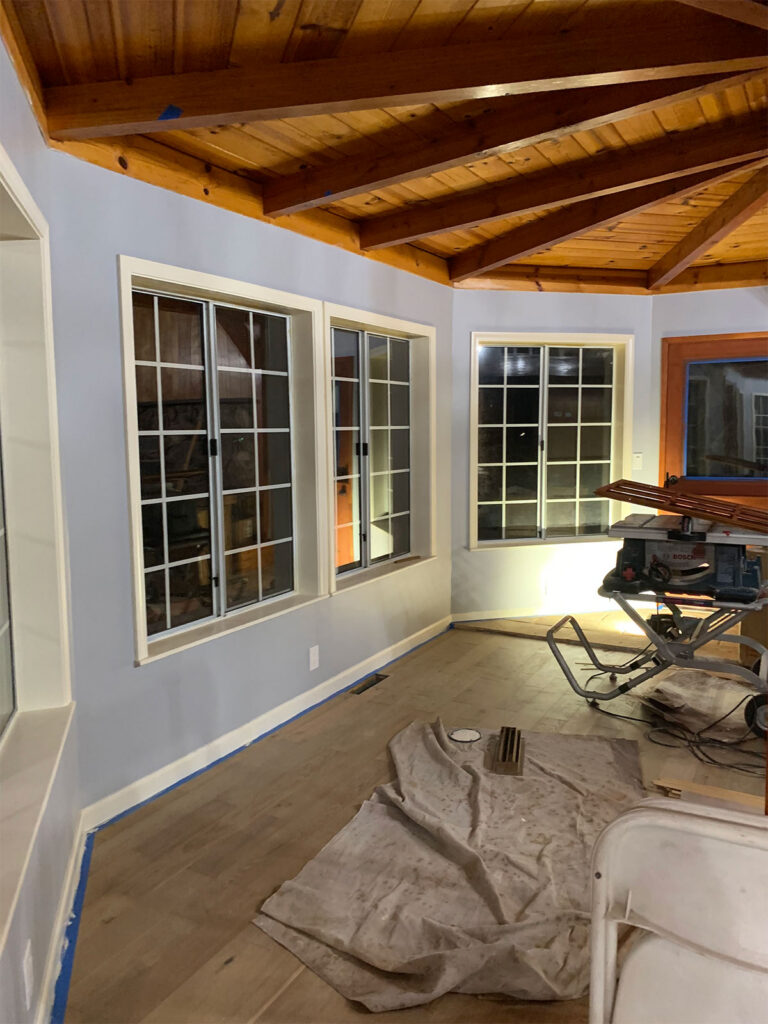 Construction work by Sugarhouse Vermont Property Services