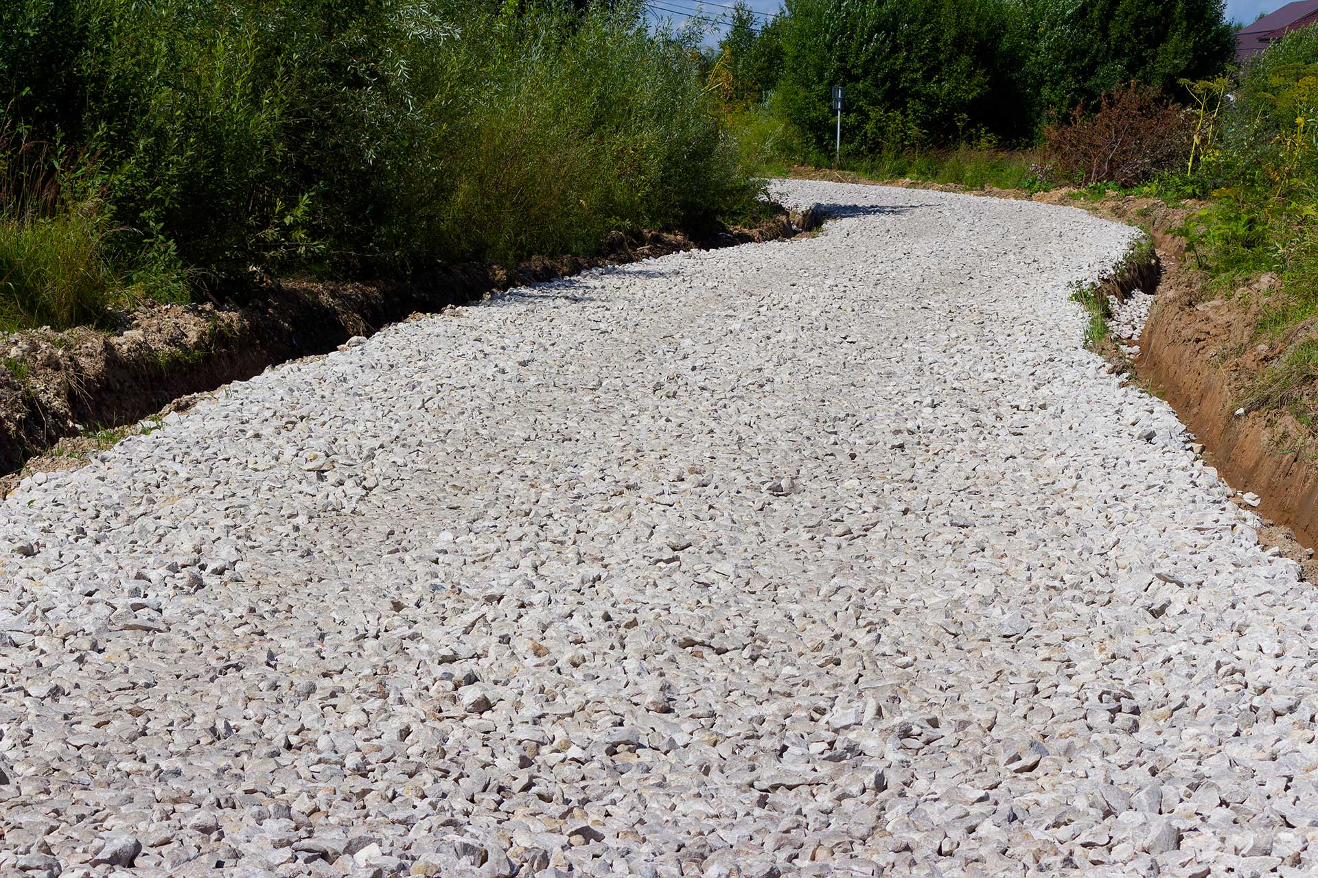 A gravel driveway in vermont repaired by Sugarhouse Property