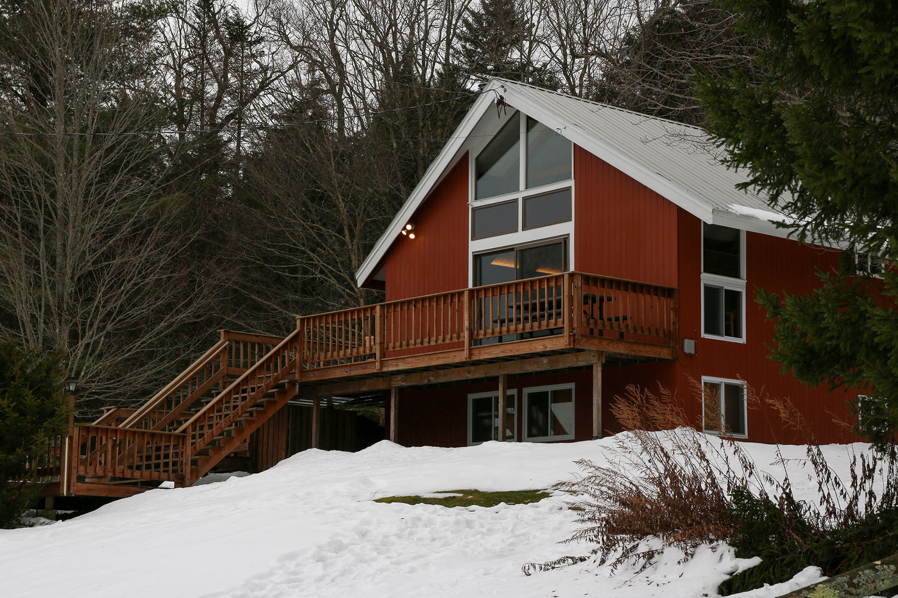 A Vacation home in Vermont in the winter managed and maintained by Sugarhouse